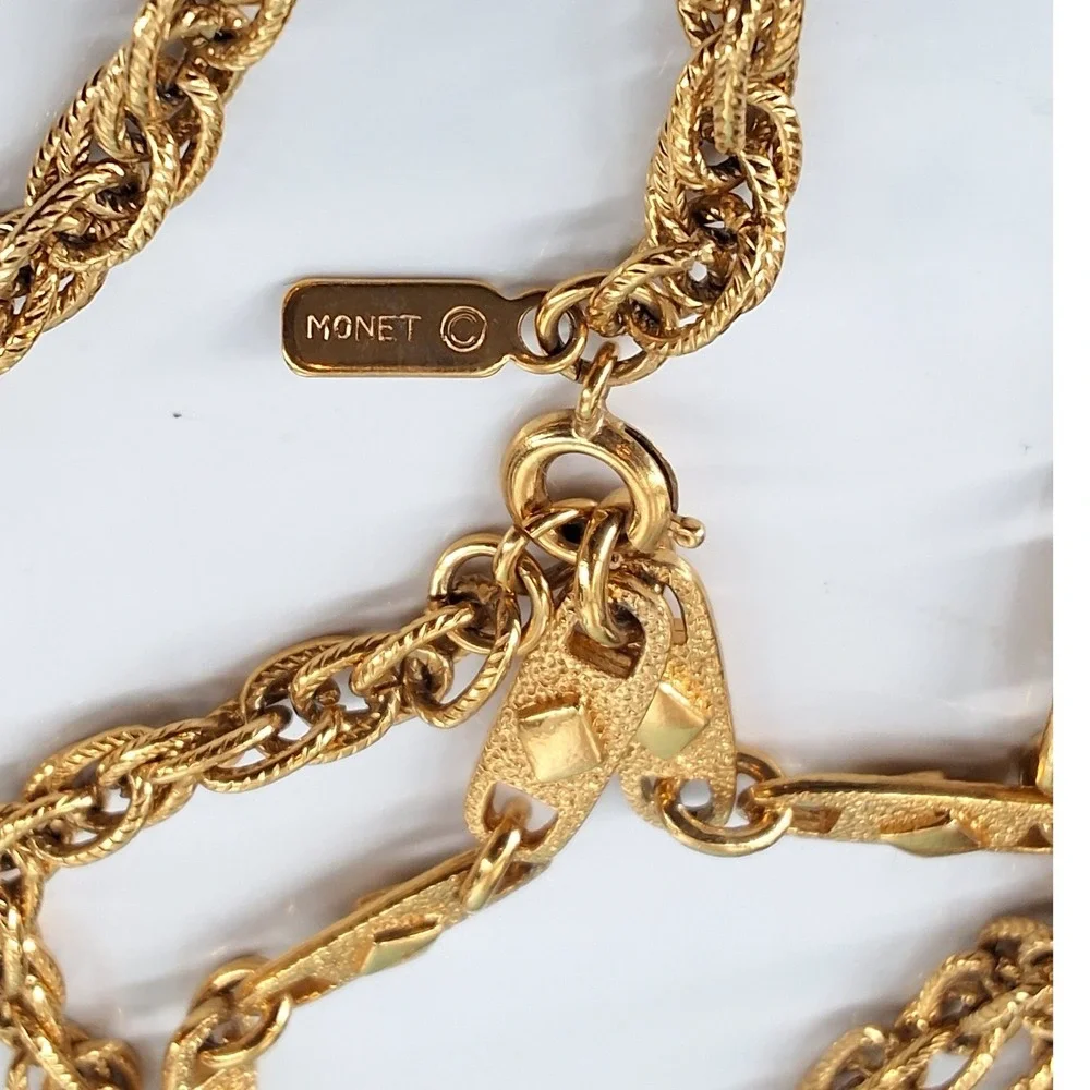 Monet Vintage Gold Tone 60